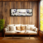 Yatay Panoramik Kanvas Tablo Bonjour Monsieur Courbet Piksel Minecraft Tablosu Ev Ofis Salon Dekoru