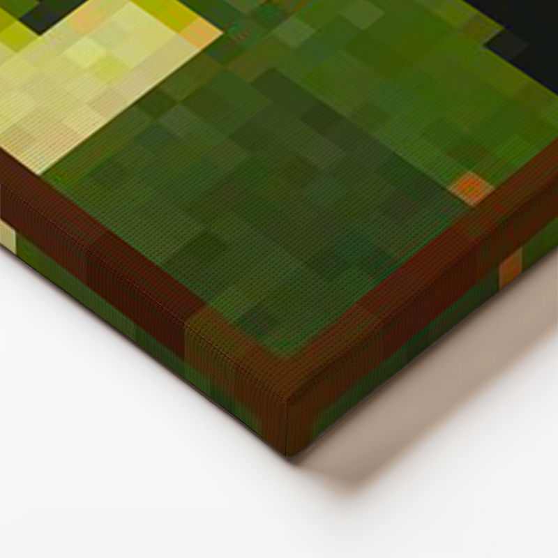 Yatay Panoramik Kanvas Tablo Fighters Piksel Minecraft Tablosu Ev Ofis Salon Duvar Dekoru