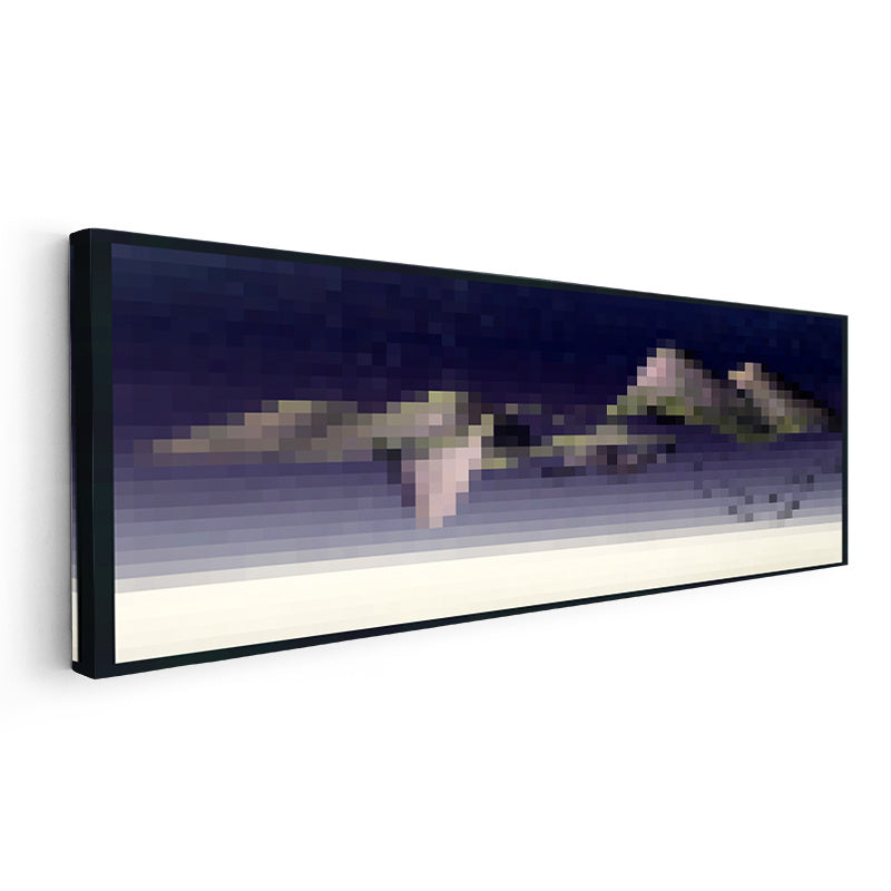 Yatay Panoramik Kanvas Tablo Lowmist Piksel Minecraft Tablosu Ev Ofis Salon Duvar Dekoru