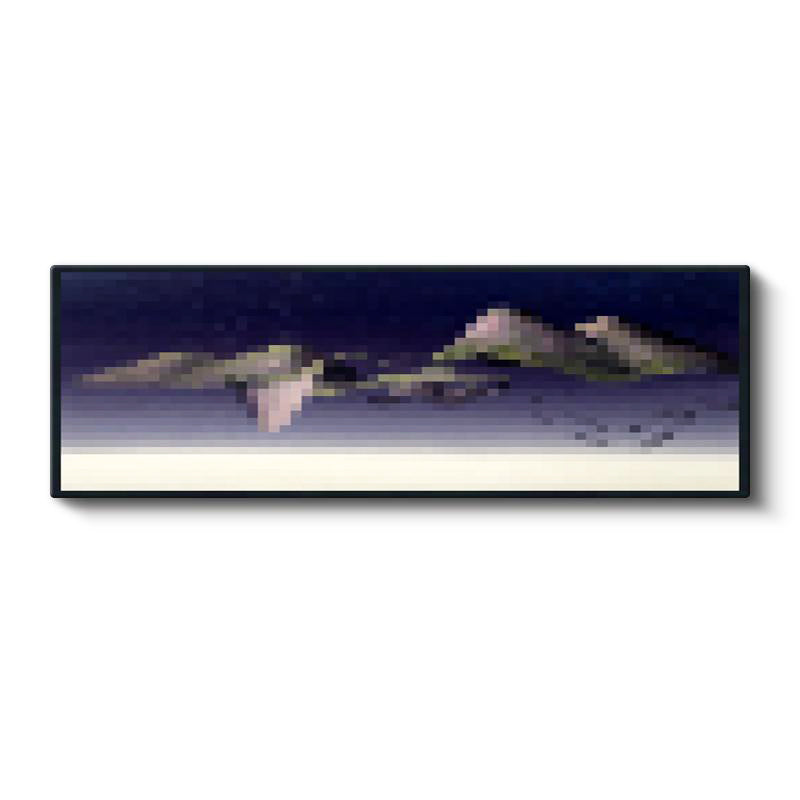 Yatay Panoramik Kanvas Tablo Lowmist Piksel Minecraft Tablosu Ev Ofis Salon Duvar Dekoru