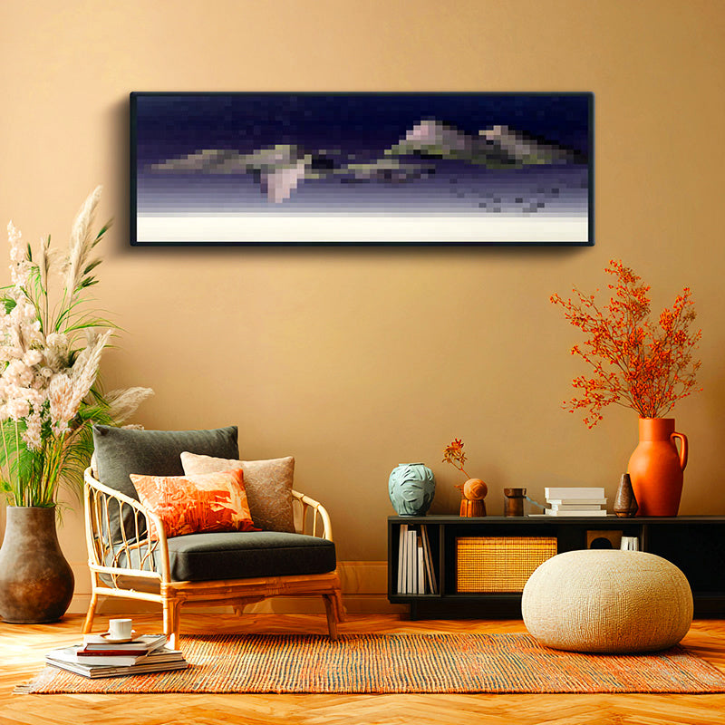 Yatay Panoramik Kanvas Tablo Lowmist Piksel Minecraft Tablosu Ev Ofis Salon Duvar Dekoru