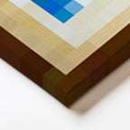 Yatay Panoramik Kanvas Tablo Seaside Piksel Minecraft Tablosu Ev Ofis Salon Duvar Dekoru