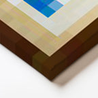 Yatay Panoramik Kanvas Tablo Seaside Piksel Minecraft Tablosu Ev Ofis Salon Duvar Dekoru