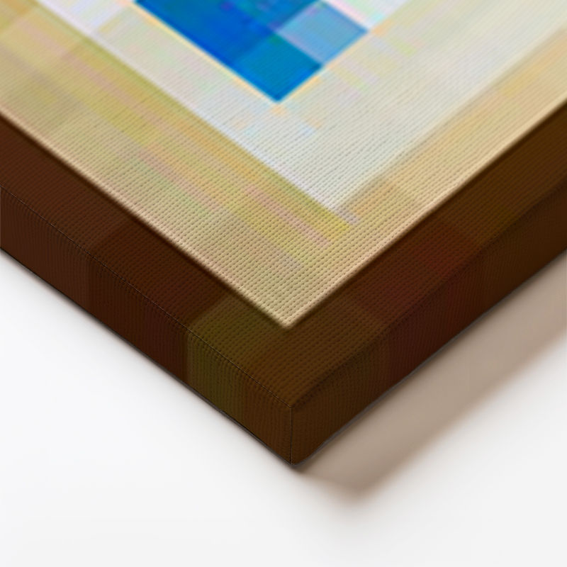 Yatay Panoramik Kanvas Tablo Seaside Piksel Minecraft Tablosu Ev Ofis Salon Duvar Dekoru