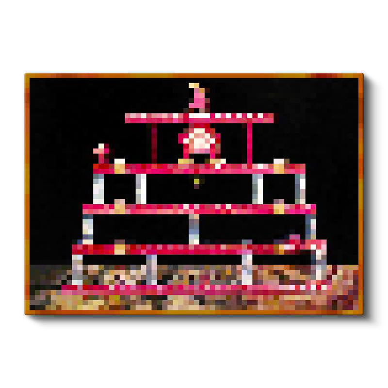 Yatay Kanvas Tablo Kong Piksel Minecraft Tablosu Ev Ofis Salon Duvar Dekoru