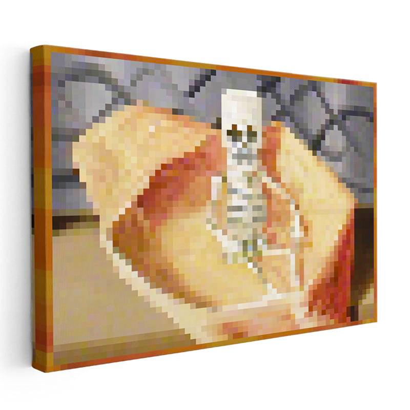 Yatay Kanvas Tablo Mortal Coil Piksel Minecraft Tablosu Ev Ofis Salon Duvar Dekoru