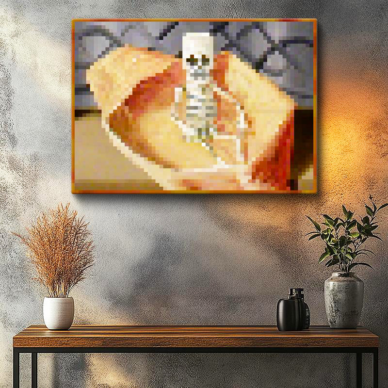 Yatay Kanvas Tablo Mortal Coil Piksel Minecraft Tablosu Ev Ofis Salon Duvar Dekoru