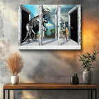 Yatay Kanvas Tablo Passage Minecraft Tablosu Ev Ofis Salon Duvar Dekoru