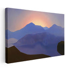 Yatay Kanvas Tablo Sunset Dense Minecraft Tablosu Ev Ofis Salon Duvar Dekoru