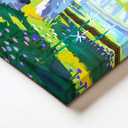 Yatay Kanvas Tablo Orman Biyomunda Keşif Minecraft Tablosu Ev Ofis Salon Duvar Dekoru