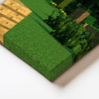 Yatay Kanvas Tablo Steve ve Creeper Dostluğu Minecraft Tablosu Ev Ofis Salon Duvar Dekoru