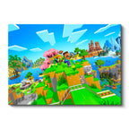 Yatay Kanvas Tablo Agalarla Keşif Minecraft Tablosu Ev Ofis Salon Duvar Dekoru