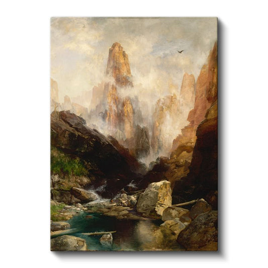 Thomas Moran - Mist Vadisi Kanvas Tablo