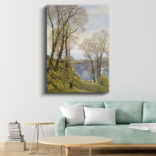 William Henry Hunt - Bahar Ağaçları Kanvas Tablo