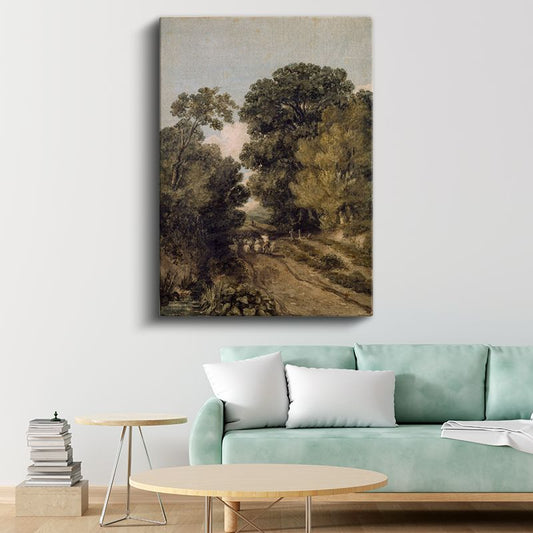 Thomas Gainsborough - Kırsal Patika Kanvas Tablo
