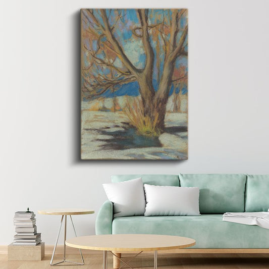 Wolf Kahn - Kış Ağacı Kanvas Tablo
