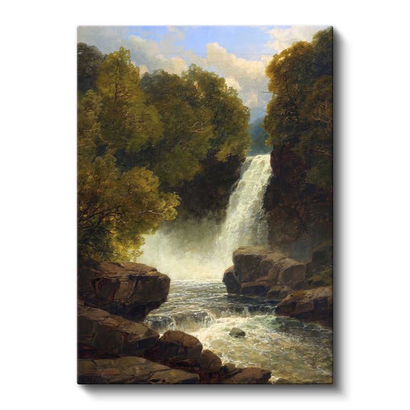 Albert Bierstadt - Şelale Manzarası Kanvas Tablo