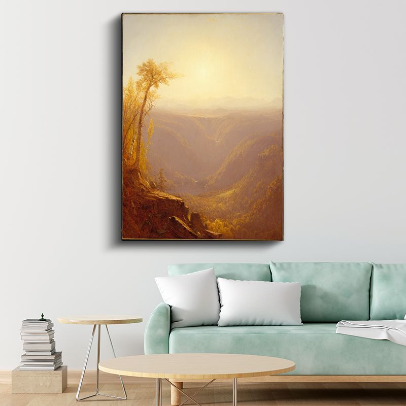 Albert Bierstadt - Altın Vadi Kanvas Tablo