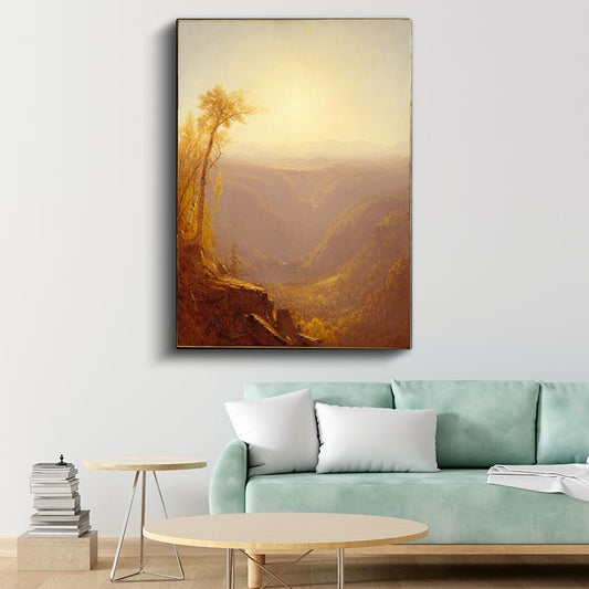 Albert Bierstadt - Altın Vadi Kanvas Tablo