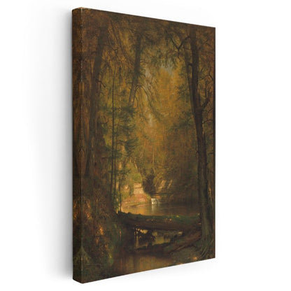 Albert Bierstadt - Sonbahar Ormanı Kanvas Tablo