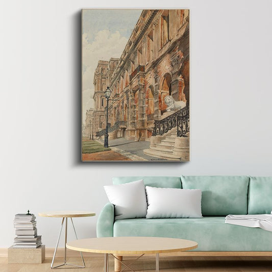 Richard Parkes Bonington - Tarihi Saray Cephesi Kanvas Tablo