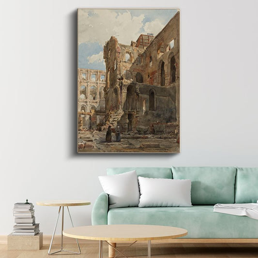 Richard Parkes Bonington - Hotel de Ville Kanvas Tablo