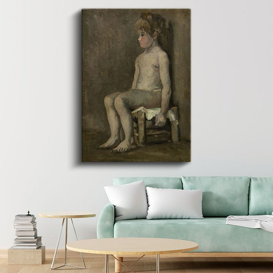 Vincent van Gogh - Sandalyede Oturan Çocuk Kanvas Tablo