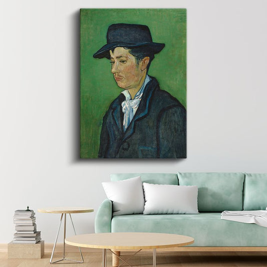 Vincent van Gogh - Şapkalı Armand Roulin Portresi Kanvas Tablo