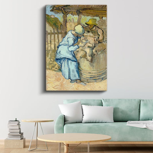 Vincent van Gogh - Koyun Kırpıcılar Kanvas Tablo