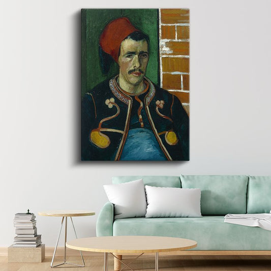 Vincent van Gogh - Zuavlı Asker Portresi Kanvas Tablo