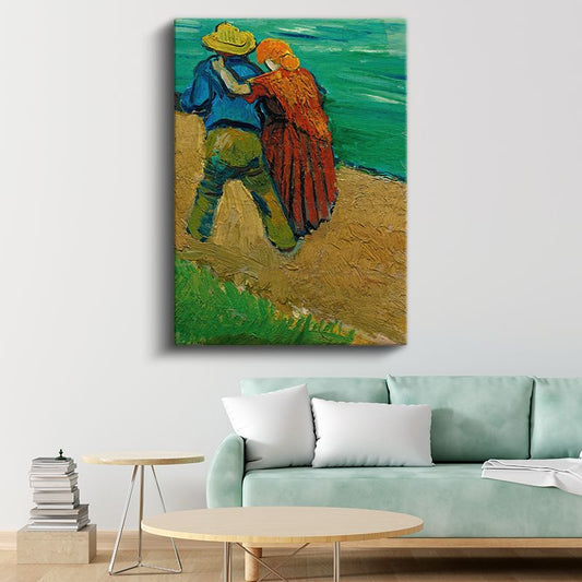 Vincent van Gogh - Arles'de Aşıklar Kanvas Tablo