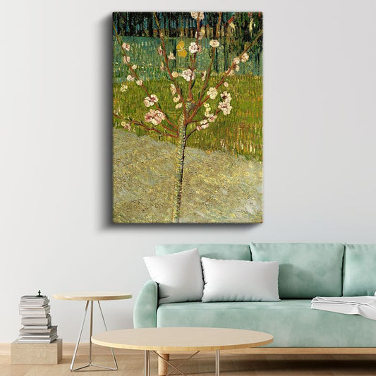 Vincent van Gogh - Çiçek Açan Badem Ağacı Kanvas Tablo
