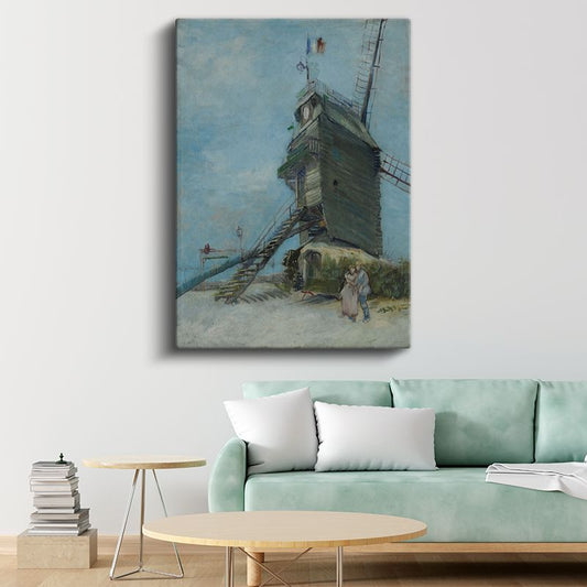Vincent van Gogh - Le Moulin de la Galette Kanvas Tablo