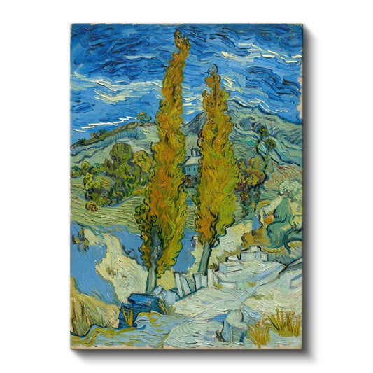 Vincent van Gogh - İki Selvi Ağacı Kanvas Tablo