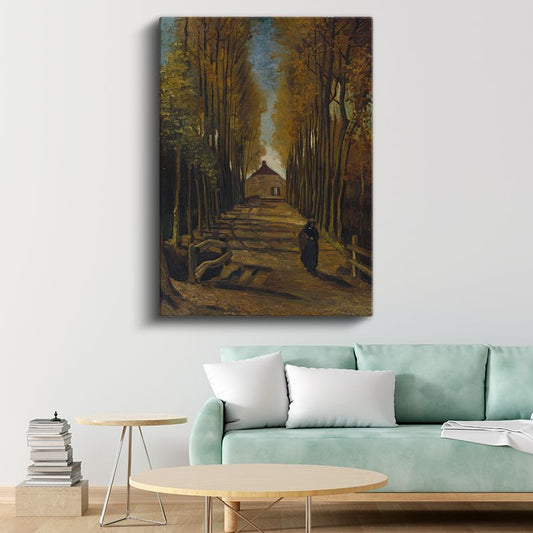 Vincent van Gogh - Poplarlı Yol Kanvas Tablo
