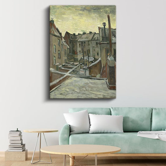 Vincent van Gogh - Antwerp'te Arka Bahçeler Kanvas Tablo