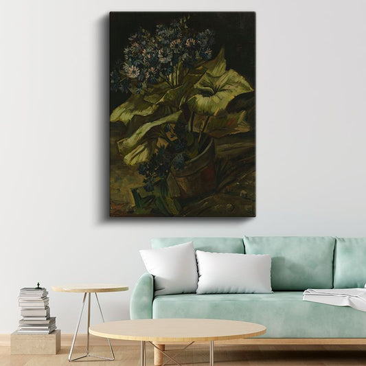 Vincent van Gogh - Saksıda Çiçekler Kanvas Tablo