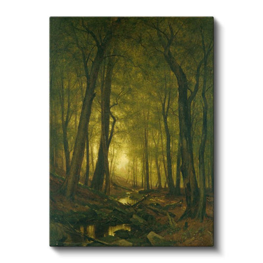Albert Bierstadt - Orman Işığı Kanvas Tablo