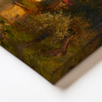 Dikey Kanvas Tablo J.F. Herring Yel değirmeni Dere Kıyısı Ördekli Ressam Tablosu Duvar Dekoru