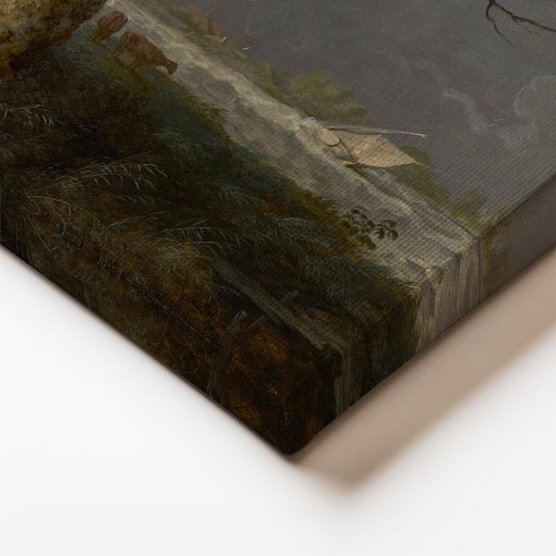 Dikey Kanvas Tablo S.R.V. Yelkenliler Denizi Fırtınalı Hava Dalgalı Su Ressam Tablosu Ev Ofis Dekoru