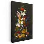 Dikey Kanvas Tablo Severin Roesen Şampanya Kadehi Kuş Yumurtası Çiçek Ressam Tablosu Ev Ofis Dekoru