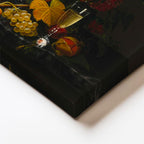 Dikey Kanvas Tablo Severin Roesen Şampanya Kadehi Kuş Yumurtası Çiçek Ressam Tablosu Ev Ofis Dekoru