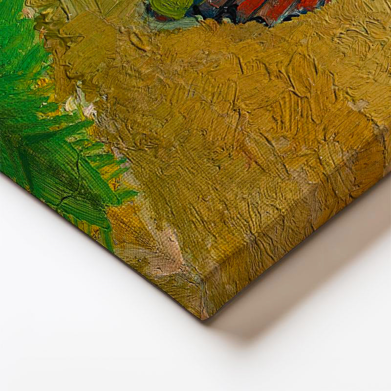 Dikey Kanvas Tablo Vincent van Gogh Kucaklaşan Çift Deniz Kenarı Ressam Tablosu Ev Ofis Dekoru