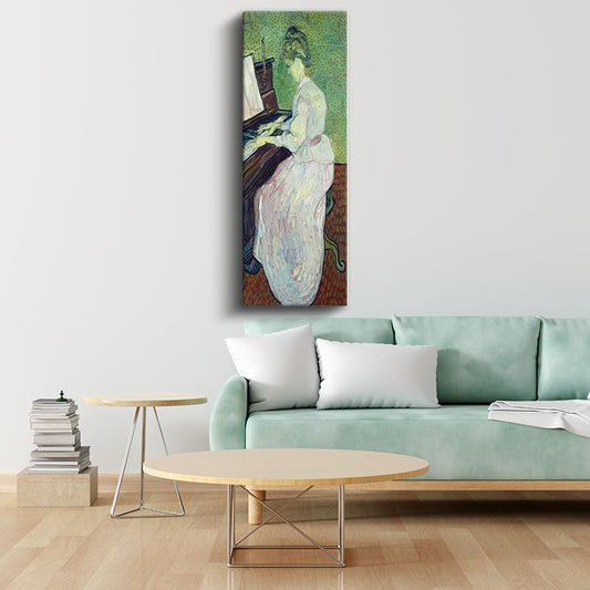 Vincent van Gogh - Piyano Çalan Kadın Kanvas Tablo