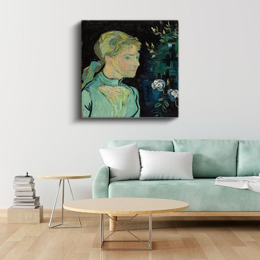 Vincent van Gogh - Adeline Ravoux'un Portresi Kanvas Tablo