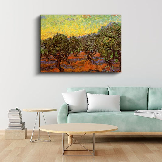 Vincent van Gogh - Zeytin Ağaçları Kanvas Tablo