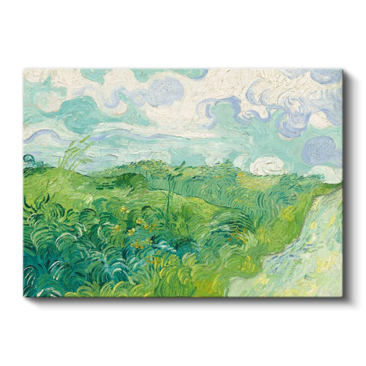 Vincent van Gogh - Yeşil Buğday Tarlası Kanvas Tablo