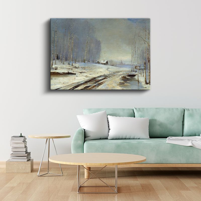 Aleksey Savrasov - Kış Manzarası Kanvas Tablo