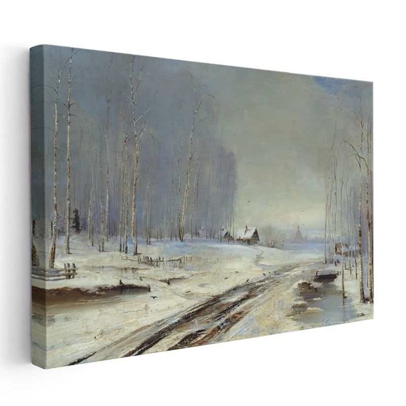 Aleksey Savrasov - Kış Manzarası Kanvas Tablo