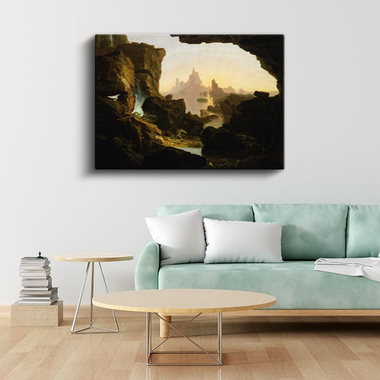 Thomas Cole - Mağaradan Görünüm Kanvas Tablo